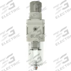 SMC Filter Regulator: AW-D Series, 3/8 in NPT, 5 micron, 0.85 MPa Max Op Pressure, Auto Drain (MPN AW30-N03-Z-D). Key specifications — attr109419: SMC; attr109429: Die-Cast Aluminum; attr109463: No; attr109468: AW-D.