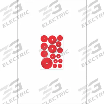 ACCUFORMNMC Gauge Marking Labels: Red, Polyester