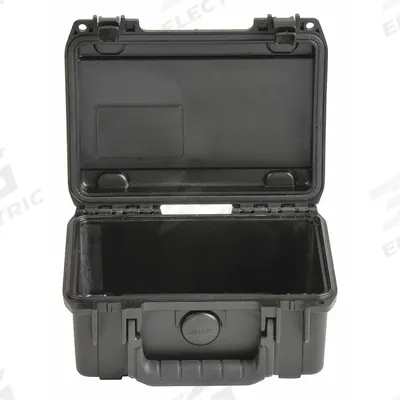 SKB Protective Case: 5 in x 7 1/2 in x 3 1/4 in Inside, No Foam, Black, Stationary - Suitcase-Style Cases