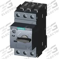 SIEMENS Manual Motor Starter: Non-Reversing, 3 Poles, 36 A, Thermal Protection, Selector Switch (MPN 3RV20214PA10). Key specifications — Maximum Voltage Rating: 690V AC; Brand: SIEMENS; Thermal Units Required: None (Starter Includes Integrated Thermal Units); Frame Size (Width): S0.
