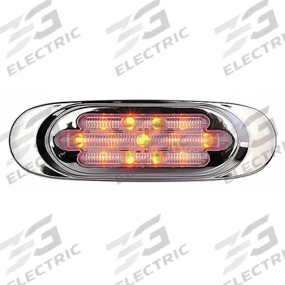 MAXXIMA Clearance Marker Light: Clearance Light, LED, Round, Surface Mount, Amber - Clearance Lights