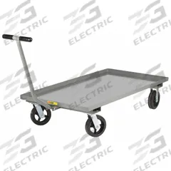 LITTLE GIANT Wagon Truck: 2,000 lb Cap, 72 in L x 30 in W x 16 1/2 in H Deck, T-Shaped, 12 ga Frame (MPN CSW-3072-8MR). Key specifications — Brand: LITTLE GIANT; Color: Gray.