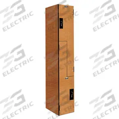 HALLOWELL Wardrobe Z Locker: 12 in x 18 in x 72 in, Solid, 2 Tiers, 1 Units Wide, Padlock Hasp, Wood (MPN PHL1282-ZA-FA). Key specifications — Brand: HALLOWELL; Locker Color: Light Wood; Door Type: Solid; Locker Material: Phenolic; Assembled: Assembled; Number Plate Included: Yes.