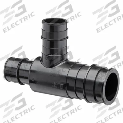 ZURN Barbed Tee: Polymer, Expansion, 2 in ID, 1 1/2 in ID - Expansion Polymer Barbed Tube Fittings