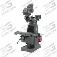 JET Vertical Milling Machine: JTM-4VS, 3 hp, 230/460V, Digital Readout/X-Axis Powerfeed (MPN 690408). Key specifications — attr1088193: JET; attr1099138: Variable; attr1088241: R8.