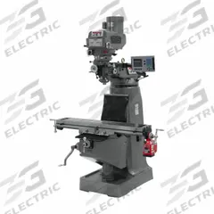 JET Vertical Milling Machine: JTM-4VS, 3 hp, 230/460V, Digital Readout/X-Axis Powerfeed (MPN 690408). Key specifications — attr1088193: JET; attr1099138: Variable; attr1088241: R8.