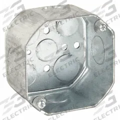 RACO Electrical Box: Steel, Steel Material & Nominal Size, Octagon, 2 Gangs, 2 1/8 in Box Dp (MPN 167). Key specifications — Brand: RACO; Bracket Style: Without Bracket; Clamp Style: Without Clamps.