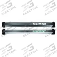SECURITRON Panic Bar: 3 in Ht, 3 in Dp, 34 3/16 in Wd, Black, Black (MPN DSB-BKI). Key specifications — Color: Black; Product Type: Panic Bar; Operation Type: Push; ADA Compliant: No; Exit Bar Style: Touchbar; Brand: SECURITRON.