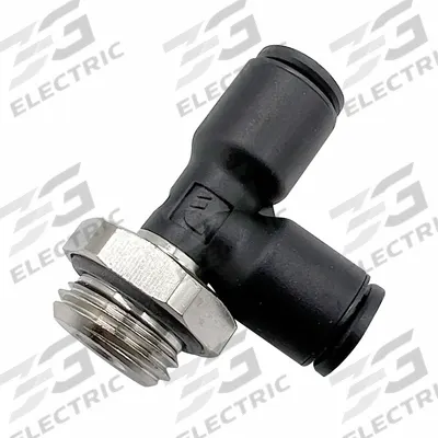 LEGRIS Push-Fit Tee Fitting: 10 mm Pipe x 10 mm OD x 1/2 in Pipe Size, Polymer - Nylon & Nickel-Plated Brass Tube Fittings