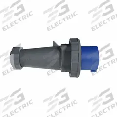 LEGRAND Pin and Sleeve Plug: Gray, 250V AC, Three Phase, 60 A, 3 Pole, 4 Wire, IEC Grounding (MPN LE460P9WNPT7A). Key specifications — Brand: LEGRAND.