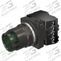 SIEMENS Illuminated Push Button: Illuminated, Extended Profile, Non-Metallic, 30 mm, 1NC (MPN 52BT6D3JBV). Key specifications — Brand: SIEMENS; Action: Maintained/Momentary; Series: Class 52; Terminal Connection: Pressure Plate; Push Button Material Type: Non-Metallic.