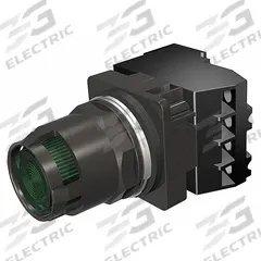 SIEMENS Illuminated Push Button: Illuminated, Extended Profile, Non-Metallic, 30 mm, 1NC (MPN 52BT6D3JBV). Key specifications — Brand: SIEMENS; Action: Maintained/Momentary; Series: Class 52; Terminal Connection: Pressure Plate; Push Button Material Type: Non-Metallic.