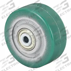 APPROVED VENDOR Caster Wheel: 4 7/8 in Wheel Dia., 2 in Wheel Wd, Polyurethane, 990 lb Load Rating (MPN GST 127/20K-BB0.5). Key specifications — Brand: APPROVED VENDOR; Wheel/Tread Color: Green.
