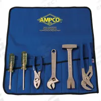 AMPCO Nonsparking Tool Kit: 6 Total Pcs, Drivers and Bits/Pliers/Striking and Struck Tools/Wrenches (MPN M-47). Key specifications — attr538283: AMPCO; attr549034: (1) Slip-Joint Pliers; attr549035: (1) Phillips Screwdriver; attr549036: None; attr549037: (1) Adjustable Wrench; attr549038: (1) Pry Bar.