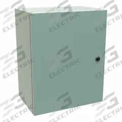 HAMMOND Electrical Enclosure: Steel, 20 in x 16 in x 10 in, NEMA 12/3R/4, Solid Cover, Hinged (MPN EN4SD201610GY). Key specifications — Closure Method: 1/4-Turn Latch; Brand: HAMMOND; Knockouts: Not Included.