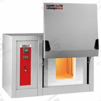 CARBOLITE Box Furnace: Gravity, 0.35 cu ft Capacity, 1,700°C Max Temp, 5,920 W Watt, +/-5°C, 1,700°C (MPN HTF1710-230SN). Key specifications — attr1027180: CARBOLITE; attr1027172: +/-5°C.
