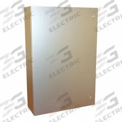 HAMMOND Electrical Enclosure: 316 Stainless Steel, 36 in x 24 in x 8 in, NEMA 12/13/3R/4/4X, Hinged (MPN EN4SD36248S16). Key specifications — Brand: HAMMOND; Closure Method: 1/4-Turn Latch; Enclosure Material: 316 Stainless Steel; Knockouts: Not Included.