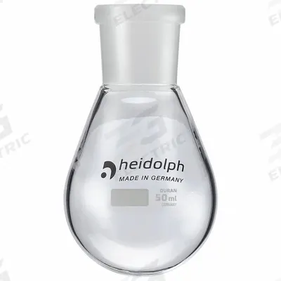 HEIDOLPH Rotary Evaporator Glassware: 50 mL, Colorless, Round - Glass Boiling Flasks