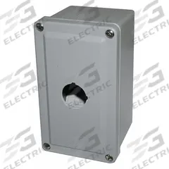EATON Push Button Enclosure: 30mm, 1 Holes, Non-Metallic, NEMA 12/3/4X (MPN E34N51). Key specifications — attr211299: EATON; attr1043605: Indoor Dust & Water Droplets.