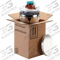 BERLIN Hazardous Material Shipping Kit: 11 3/16 in x 11 3/16 in x 14 3/4 in, 4GV/X4/S, 275#, 4 PK (MPN HMS-6649M). Key specifications — Brand: BERLIN; Color: Brown; Standards: UN Rated; UN Rating Solid: 4GV/X4/S.
