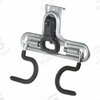 FASTTRACK Dual Handle Hook: Steel, 1.6 in x 10 in x 8.8 in, 50 lb Load Capacity, Satin Nickel (MPN 1784454). Key specifications — Brand: FASTTRACK; Material: Steel; Product Type: Dual Handle Hook.
