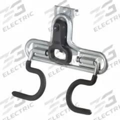 FASTTRACK Dual Handle Hook: Steel, 1.6 in x 10 in x 8.8 in, 50 lb Load Capacity, Satin Nickel (MPN 1784454). Key specifications — Brand: FASTTRACK; Material: Steel; Product Type: Dual Handle Hook.