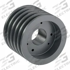APPROVED VENDOR V-Belt Pulley: B50, 5 Groove, 5.35 in OD, Bushed Bore, SD, Quick Detachable (MPN 5B50SD). Key specifications — attr1318293: B50; attr1318301: 4.6 in (4L, A); attr1318291: 5L, B, or BX.