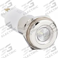 APPROVED VENDOR Flush Panel Light: 12 mm Panel Mounting Hole Dia, LED, White, Flush Head, H12 (MPN 24M141). Key specifications — Brand: APPROVED VENDOR; Electrical Connection: 0.11 Male Quick Disconnect.