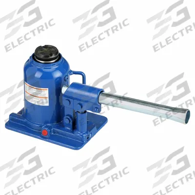 WESTWARD High-Clearance Bottle Jacks: Steel, Manual Handle, Mechanical, 20 ton Load Capacity