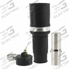 Single Pole Inline: Female, Black, 1000V AC, 1,135 A, Crimp Tube Termination, 49 Series (MPN 49F77-E). Key specifications — Gender: Female; Series: 49; Brand: LEVITON.