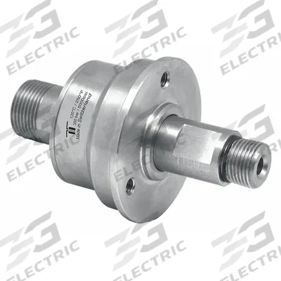 MOSMATIC Rotary Union: Straight, Plain 304 Stainless Steel, 1 Passages, 3/8 in Rotating Shaft - Stainless Steel Rotating Joints & Unions