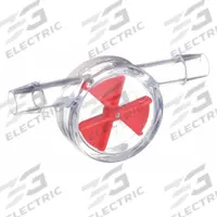 SP SCIENCEWARE Flow Indicator: Rotor, Polystyrene, 1/4 in Barbed, 1/4 in Connection Size, Barbed (MPN H19937-0002). Key specifications — For Media Type: Gas; Brand: SP SCIENCEWARE; Connection Type: Barbed; Flow Direction: Horizontal.