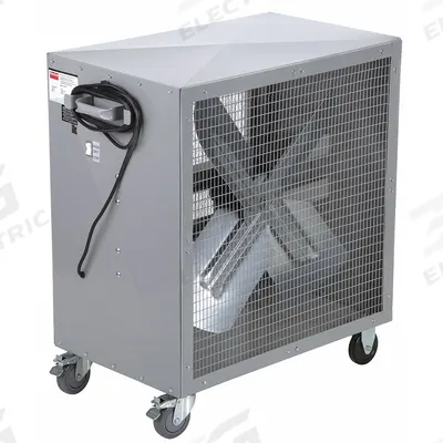 Dayton Portable Fan: 36 in Blade Dia, 115V AC, Mobile, 1/2 hp, Direct Drive - Standard Industrial Floor Fans