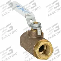 APOLLO Manual Two-Way Ball Valve: 3/4 in Size, Bronze, Straight, FNPT x FNPT, Std Port Ball Port (MPN 70LF-104-01). Key specifications — Brand: APOLLO; Handle: Lever.