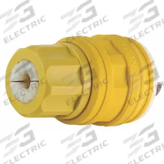 LEVITON Locking Plug: Non-NEMA, Yellow, 120/208V AC, 20 A, 4 Pole, 4 Blade (MPN 26W09). Key specifications — Brand: LEVITON.
