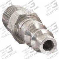 DIXON VALVE & COUPLING Quick Connect Hose Coupling: 3/8 in Body Size, 3/8 in Hose Fitting Size, MNPT (MPN D3M3-S). Key specifications — Brand: DIXON VALVE & COUPLING; Thread Size: 3/8"-18; Coupling Locking Type: Sleeve; Hose Fitting Gender: Male.