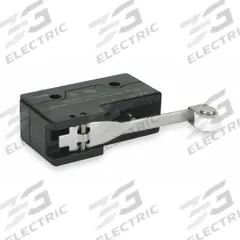 OMRON Snap Action Switch: Hinge Roller Lever Actuator, 3NO/3NC, Screw (MPN DZ-10GV2-1B). Key specifications — AC Contact Rating: 2 A @ 480 V; Electrical Connection: Screw; Series: DZ; Brand: OMRON.