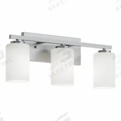 Decorative Vanity: Satin Nickel, 60 W, 120V AC, Dimmable, 22 in Lg, 5 1/2 in Wd, 8 3/4 in Ht (MPN LEOV2209MBSN). Key specifications — Mounting Location: Wall; For Bulb Type: A19; Brand: AFX INC.; Voltage: 120V AC; Housing Finish/Housing Color (Broad): Satin Nickel.