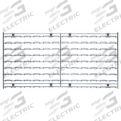 QUANTUM STORAGE SYSTEMS Louvered Panel: 18 in x 36 in x 1 in, 1 Sides, 0 Bins, Chrome (MPN WLP-1836C). Key specifications — attr38851: Chrome; attr38864: Chrome; attr38845: QUANTUM STORAGE SYSTEMS.