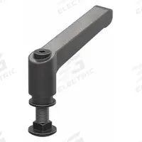L-Handle: 25 Series, 51.9 mm L x 13.8 mm W, Black, Matte (MPN 25-6850). Key specifications — Material: Nylon; Brand: 80/20; Finish: Matte; Includes Fasteners: Yes.