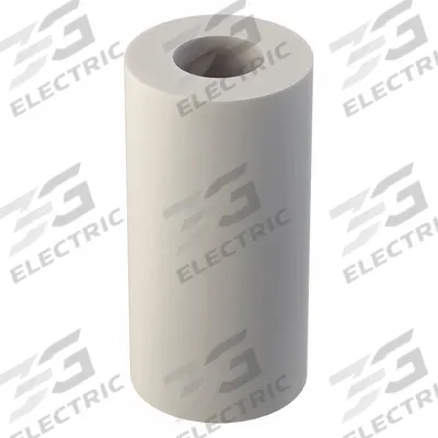 APPROVED VENDOR Spacer: #2 Screw Size, 3/8 in Overall Lg, Round, Nylon, Plain, Nylon - Plastic Spacers