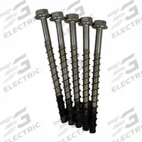 MKT FASTENING Screw Anchor: 1 3/4 in Overall Lg, 1/4 in Dia, Stainless Steel, Plain, Hex, 10 PK (MPN 4314134). Key specifications — Finish: Plain; Material Grade/Class: 316; Removable: Removable; System of Measurement: Inch; Brand: MKT FASTENING; Screw Anchor Type: Screw Anchor; Anchor Type: Screw.