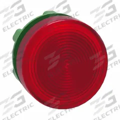 SCHNEIDER ELECTRIC Pilot Light Head: 22 mm Panel Mounting Hole Dia, Red, Fresnel, LED, XB5 Series (MPN ZB5AV043S). Key specifications — Brand: SCHNEIDER; Compatible Lamp Module Type: Universal LED Module; Compatible with Series: XB5.