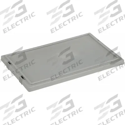 AKRO-MILS Lid: 18 in x 11 in, Gray, FDA Compliant, 5W062/5YN02 - Lids for Standard Stacking & Nesting Totes