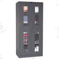 HALLOWELL Storage Cabinet: 36 in x 24 in x 78 in, Frame, 4 Adj Shelves, Swing Handle & Padlock Hasp (MPN HW4SVSC6478-4CL). Key specifications — Base Type: Frame; Cabinet Color: Dark Gray; Frame Assembled: Assembled; Brand: HALLOWELL.