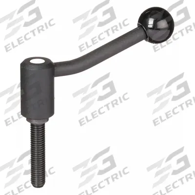 KIPP Adjustable Handle: Steel, 5/16"-18 Thread, 30 mm Thread Lg - Adjustable Tension Levers with Threaded Stud