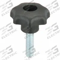 KIPP Hand Knob: 7 Point, Plastic w/ Steel Thread, M8 Thread, 30 mm Thread Lg, 40 mm Dia (MPN K0155.4081X30). Key specifications — Brand: KIPP.