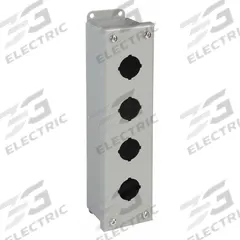 WIEGMANN Push Button Enclosure: 30mm, 4 Holes, Carbon Steel, NEMA 12 (MPN PSL4). Key specifications — attr211299: WIEGMANN; attr1043605: Indoor Dust & Water Droplets.