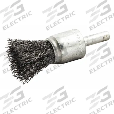APPROVED VENDOR End Brush: Crimped Steel, 3/4 in Dia, 0.01 in Fill Dia - Light-Cleaning Brushes for Carbon Steel
