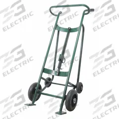 APPROVED VENDOR Drum Hand Truck: For 30 gal_55 gal Cntnr Cap, For Steel Container Material, Prong (MPN 9WCX3). Key specifications — Overall HxWxD: 60 in x 26 in x 17-1/2 in; Wheel Type/Material: Tread on Core Rubber; For Container Material: Steel; Brand: APPROVED VENDOR.